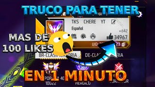 COMO TENER MUCHOS LIKES EN FREE FIRE 2024 (EN SOLO 1 MINUTO) Nuevo Bug (ACTUALIZADO)