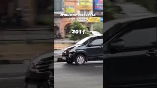 EVOLUSI AVANZA DARI MASA KE MASA #avanza #toyotaavanza #avanzamodifikasi