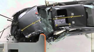 Crash Test 2012 Audi A4 small overlap test IIHS