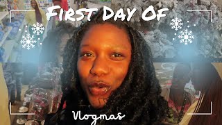 Decor Shopping For Christmas| Welcome to 2023 Vlogmas| Day 1| TrenijahG