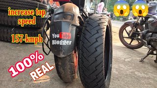 wide tyre on rs 200 ||😱😱 mileage || picup || 😱top speed 157-kmph