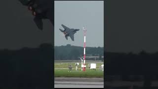 The Sound of Freedom: F-15s and F-16s Depart Cleveland with Roaring Engines