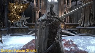 Parrying Pontiff with Falcon shield