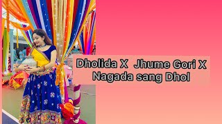 NAVRATRI DANCE || Dholida X Jhume Gori X Nagada Sang Dhol || GUJARATI SAMAJ OF MONTREAL || 2022