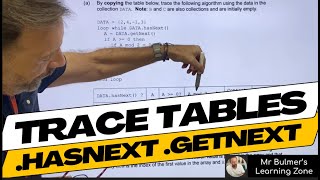 Trace Tables with HasNext/GetNext Pseudocode Algorithms - Step-by-Step Lesson from the Classroom