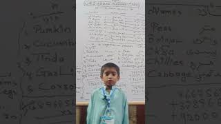 Class 3 Student of Ali Abbas Academy Speech On Quaid Azam Muhammad Ali