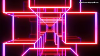 VJ LOOP 101 - 4K - 30 min - Animated Background - Tunnel & Retro Blocks