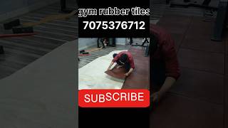 Gym rubber tiles gym tiles gymb floor mats #gym#gymfloorin #shortsvideo#shortsviral #shorts#ytshorts