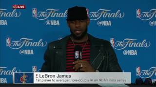 LeBron James  Postgame Interview 2017