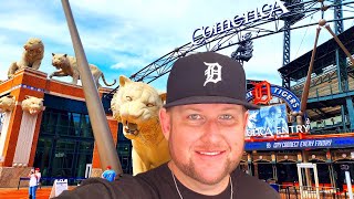 WHY TO AVOID FRONT ROW at COMERICA PARK! Amazing MYSTERY BAG Pull from TIGERS!