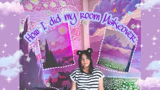 ✨DIY room Makeover✨/ Starry night / aesthetic room Makeover / short aesthetic art video