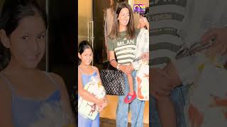 GEETA BASRA'S RARE APPEARANCE WITH HARBHAJAN'S SON IN BANDRA!