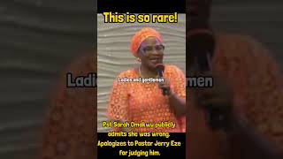 Pastor Sarah Omakwu apologizes to Pst Jerry Eze for judging him