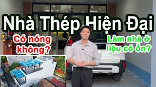 Công Trình Khung Thép Tiền Chế Quy Mô 2 Tầng 1 Tum Sau Khi Hoàn Thiện.