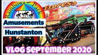 Rainbow Park Fun Fair Hunstanton Vlog September 2020 | Covid-19 measures, new rides for 2020 + more