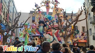 Montaje de la FALLA EL PILAR 2024😍 15-marzo-2024