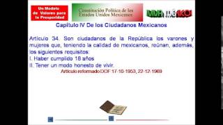 ARTÍCULO 34: NUESTRA CONSTITUCIÓN EN PRO DE UNA SOCIEDAD DE VALORES.