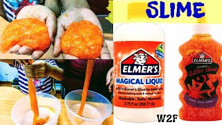 How to make SLIME with Elmer's Magic Liquid/Kids make SLIME at home/Fun with Slime