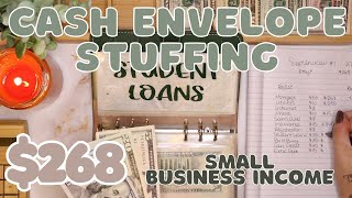 $268 Cash Envelope Stuffing | Small Business Etsy Paycheck #1 | 25 Year Old Budgets