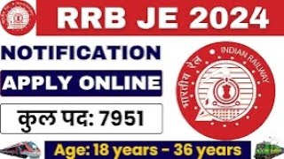 RRB JE Online Form 2024 Kaise Bhare ✅ how to fill rrb je online form 2024 ✅ rrb je form fill up 2024