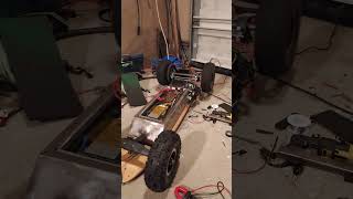 10kW Electric skateboard first spin test #shorts #electricskateboard