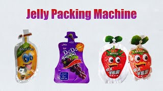 Irregular bottle shape pouch energy drinks gel packing machine 异性不规则袋水果果冻包装机