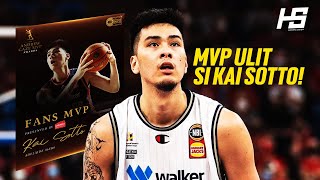 2X MVP NA! Kai Sotto NAKUHA MULI ang FANS MVP sa NBL!