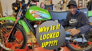 KE100 Kawasaki LOCKED UP ... but why?