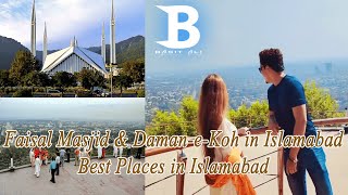 Faisal Masjid & Daman-e-Koh in Islamabad | Best places in Islamabad | Basit Ali Vlog