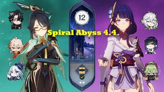 Xianyun Wriothesley Team & Raiden Hyperbloom | Spiral Abyss 4.4 Floor 12 9 Stars | Genshin Impact