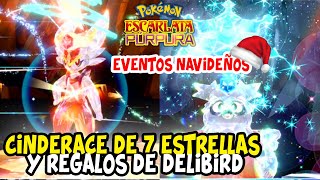 CINDERACE DE 7 ESTRELLAS⭐ NUEVOS EVENTOS DE NAVIDAD Y AÑO NUEVO EN POKEMON ESCARLATA Y PURPRA