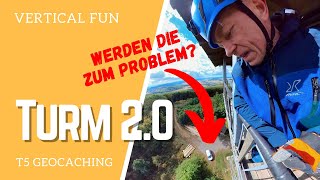 Werden die zum Problem? Bärenbergturm die Zweite - T5 Geocaching - #VerticalFun