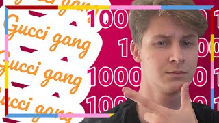 Челендж 1000 раз сказать фразу “Gucci Gang”