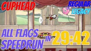 [Former World Record] All Flags Speedrun - 29:42 - Legacy, Regular, Solo - Cuphead