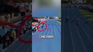 cameraman vs athlete track running video