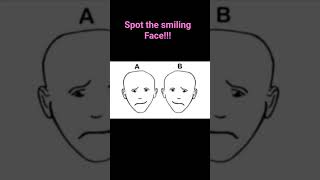 Personality test: Which face is smiling among the two? #opticalillusion#short#