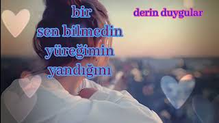 bir sen bilmedin yüreğimin yandığını// şiir  // derin duygular #güzelsözler #şiirler