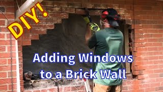 How to add windows to a brick wall - from start to finish