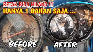 Cara menghilakan retak pada kaca speedometer motor