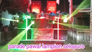 AGATHA AUDOU memeriahkan parade pawai lampion selopuro