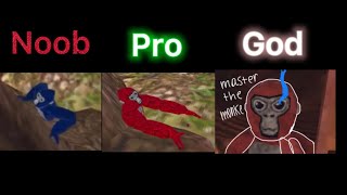 Gorilla tag master the monkey (noob vrs pro vs god)