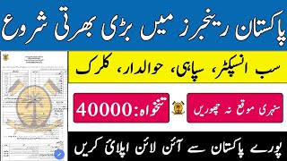 Rangers New Jobs 2023 Pakistan Rangers Latest Jobs 2023 Rangers Bharti 2023 Registration Online Jobs