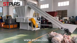 plastic film single shaft shredding machine