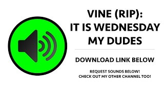 Vine - It Is Wednesday My Dudes Sound Effect