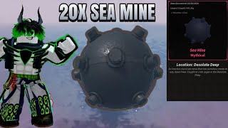 DAPET 20x SEA MINE EZ🤑 ROBLOX FISCH INDONESIA