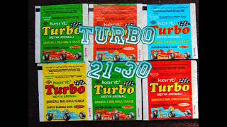 Вкладыши от жевательной резинки "TURBO" с 21 по 30