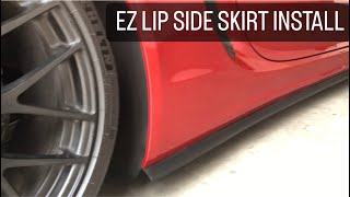 EZ Lip Side Skirts Install on Porsche 981 Cayman