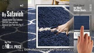 Top 10 Navy Blue Area Rugs 2018 : Unique Loom Solid Shag Collection Navy Blue 4 x 6 Area Rug 4' x