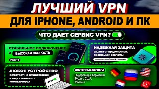 🔥 Лучший и Бесплатный VPN в России 2024 | Для iPhone, Android и ПК