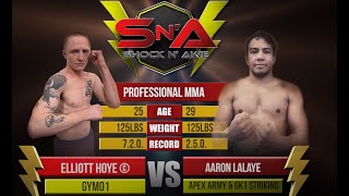 Shock N Awe 32 Professional Flyweight MMA Title - Elliott Hoye vs Aaron Laleye